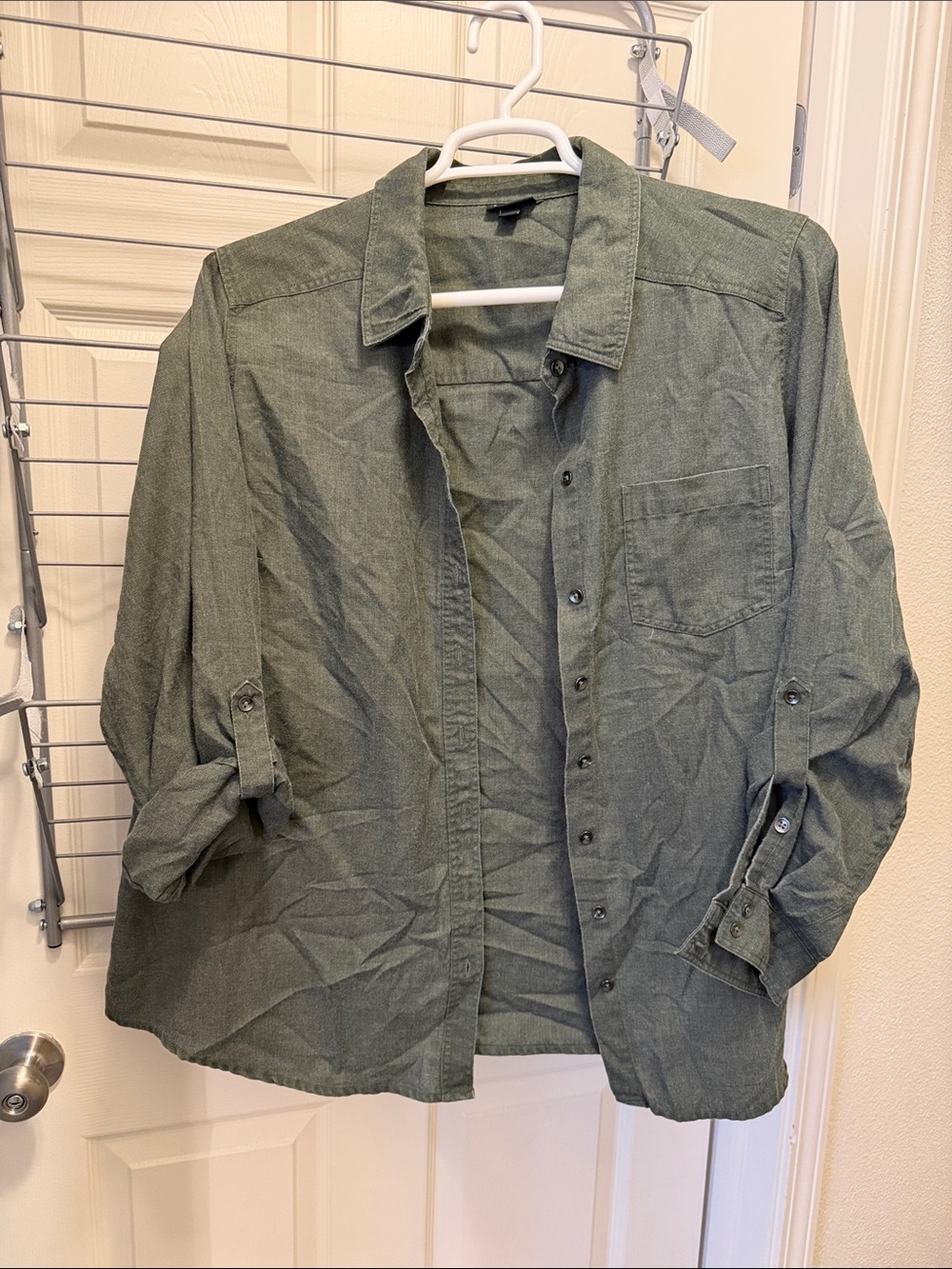 torrid Olive Green Button Up Shirt